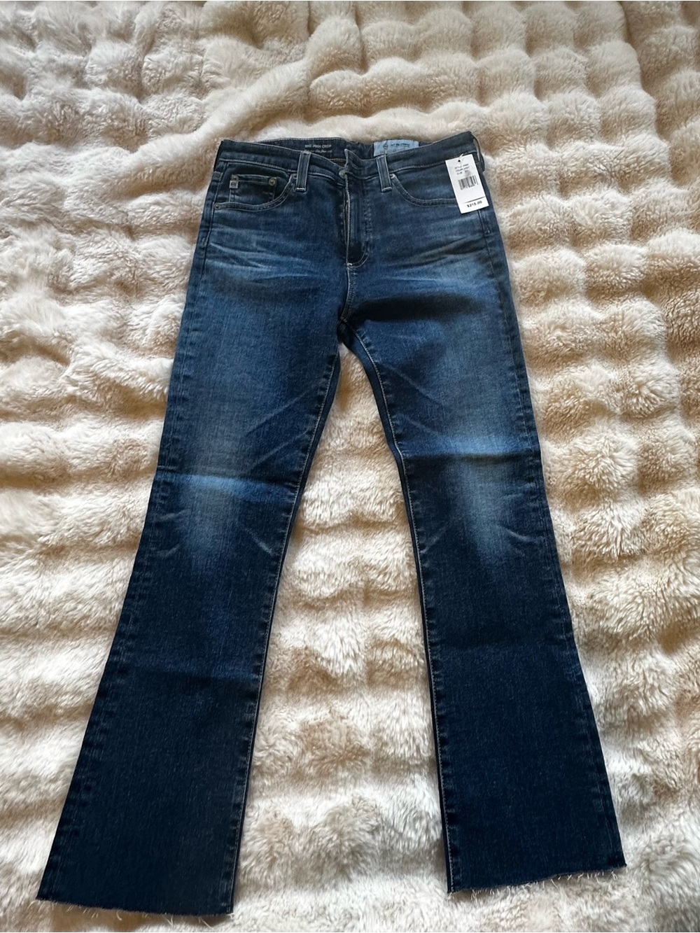 AG Adriano Goldschmied Women's Jodi Crop High-Rise Slim Flare Jeans